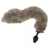 You2Toys - siliconen buttplug met staart - grijs