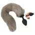 You2Toys - siliconen buttplug met staart - grijs