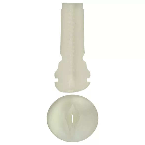Kiiroo Feel Glow - glow-in-the-dark kunstvagina - PowerBlow geschikt (wit)