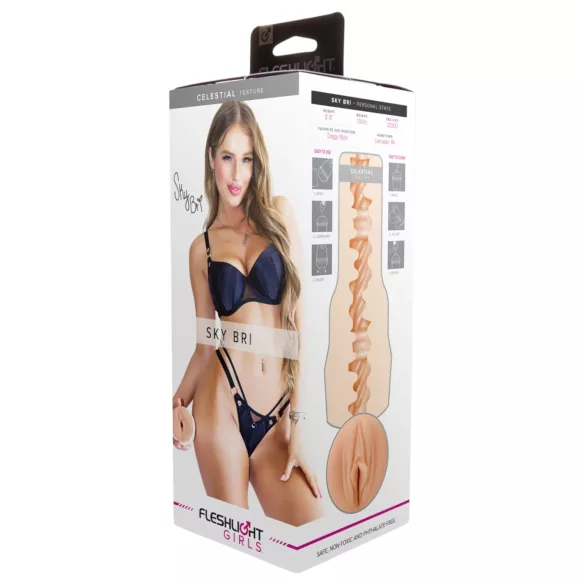 Fleshlight Sky Bri Celestial - masturbator - realistisch - huidkleur