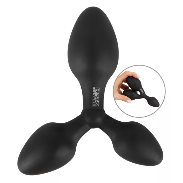 Black Velvets - buttplug set triple - siliconen zwart