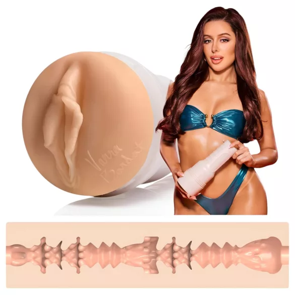 Fleshlight Vanna Bardot - masturbator - realistische vagina - huidkleurig