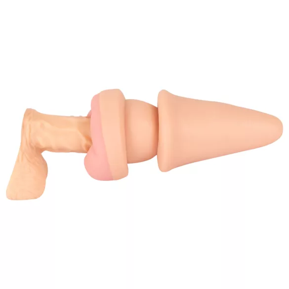 Nature Skin - anaal plug en penismof - huidkleur
