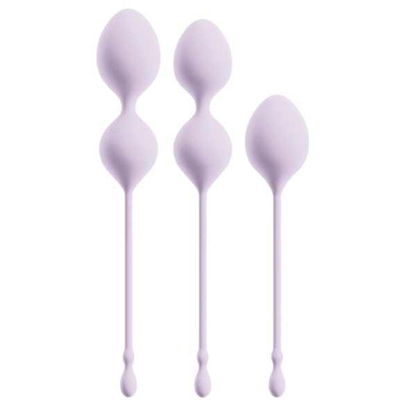 Beau Coeur Elorin - geishaballen set - 3-delig - silicone - paars