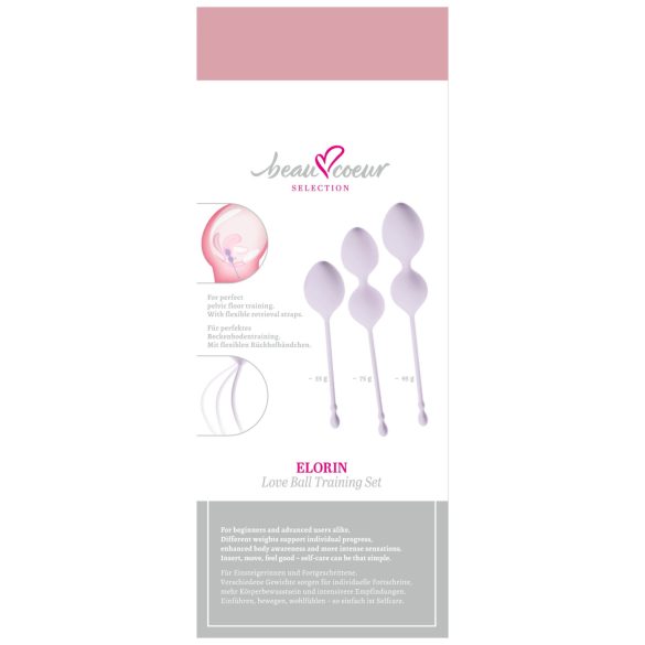 Beau Coeur Elorin - geishaballen set - 3-delig - silicone - paars