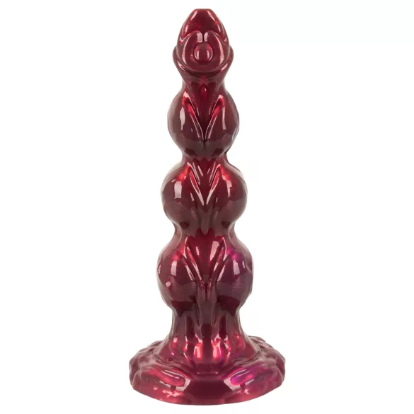 Beasty Cocks - Weerwolf Willie dildo met zuignap - bordeauxrood (21 cm)
