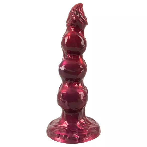 Beasty Cocks - Weerwolf Willie dildo met zuignap - bordeauxrood (21 cm)