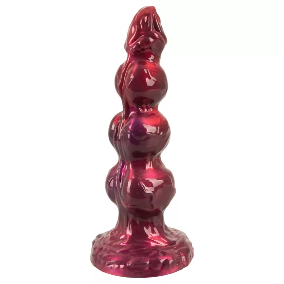 Beasty Cocks - Weerwolf Willie dildo met zuignap - bordeauxrood (21 cm)