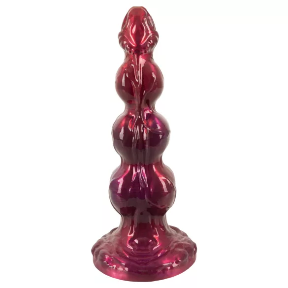 Beasty Cocks - Weerwolf Willie dildo met zuignap - bordeauxrood (21 cm)