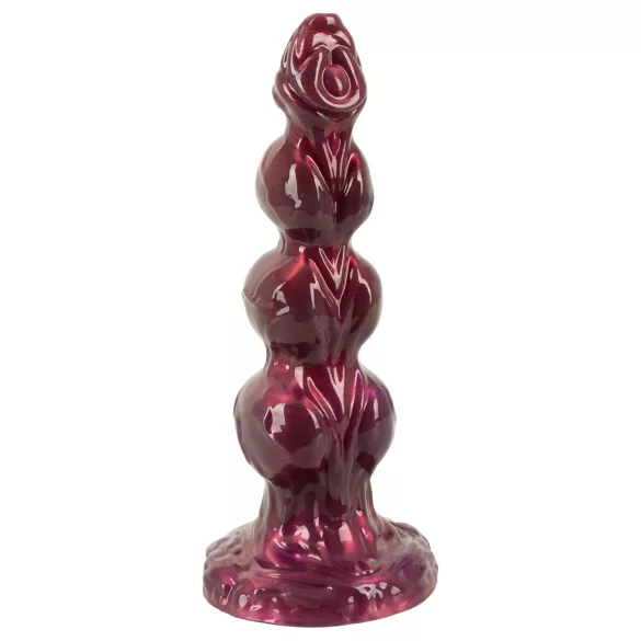 Beasty Cocks - Weerwolf Willie dildo met zuignap - bordeauxrood (21 cm)