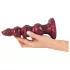 Beasty Cocks - Weerwolf Willie dildo met zuignap - bordeauxrood (21 cm)