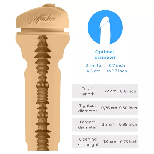 Kiiroo Agatha Vega - kunstvagina - PowerBlow compatibel - huidkleur