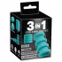 You2Toys - 3-in-1 penis- en teeltringenset (turkoois)