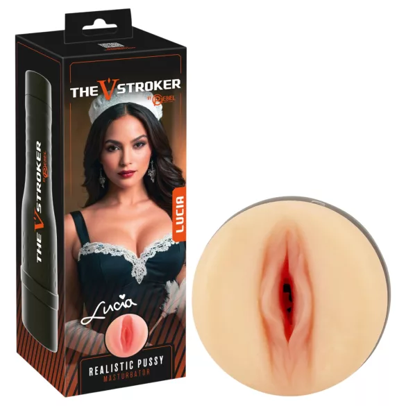 Rebel The V-Stroker Lucia - realistische masturbator met vagina (huidskleur)