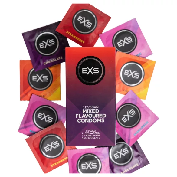 EXS - condoom - mix van smaken - 12 stuks