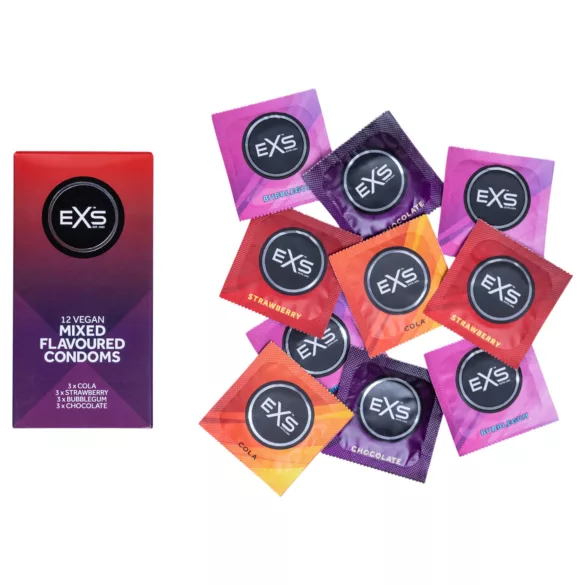 EXS - condoom - mix van smaken - 12 stuks