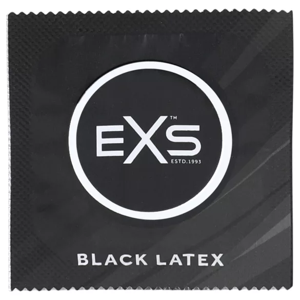 EXS Black - latex condoom (zwart, 100 stuks)