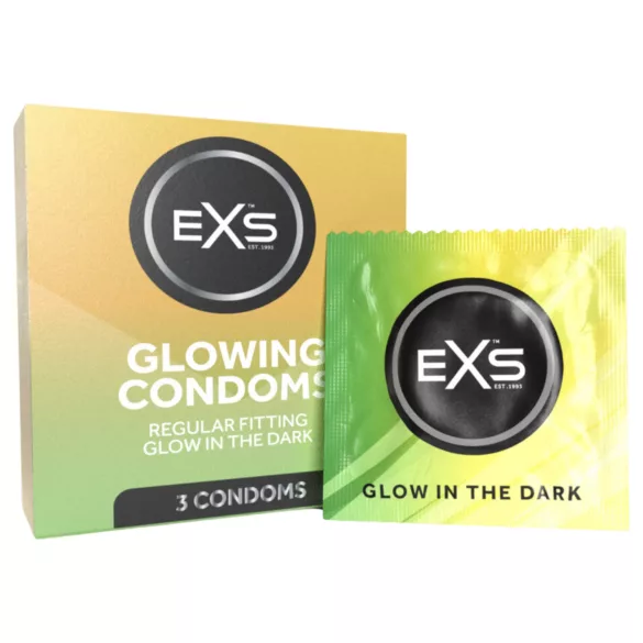 EXS Glow - lichtgevend condoom (3 stuks)