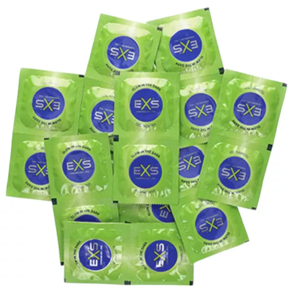 EXS Glow - in het donker oplichtend latexcondoom (100 stuks)