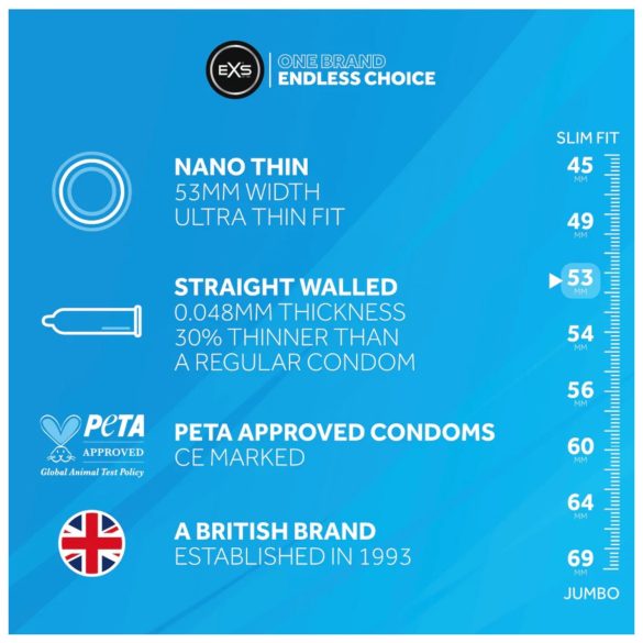 EXS - condoom - ultradun - 3 stuks