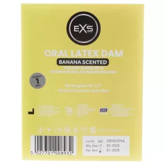 EXS banaan-flavoured likdoekje - latex beflapje (1 stuks)