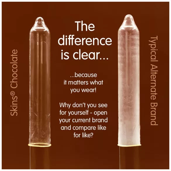 Skins - condooms met chocoladesmaak - 8 stuks