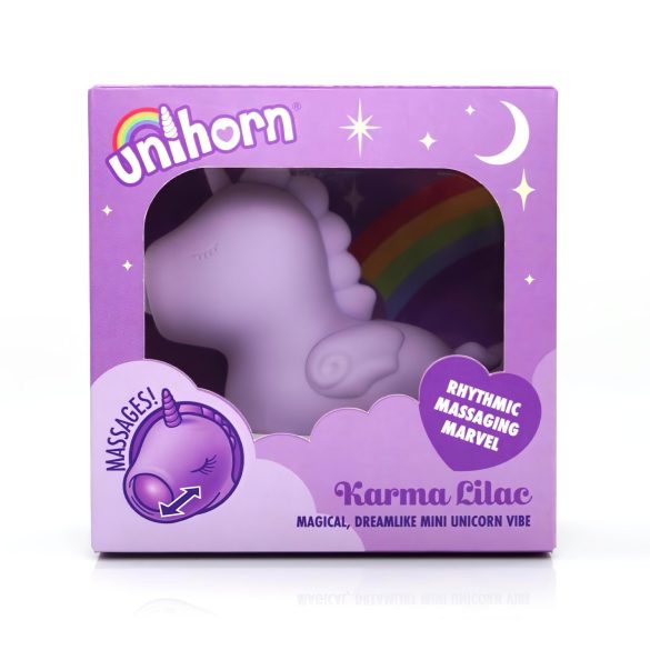 Unihorn Karma - opladbare clitorisstimulator - unicorn - siliconen - paars