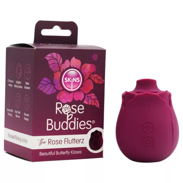Skins Rose Flutterz - oplaadbare clitoristriller (paars)