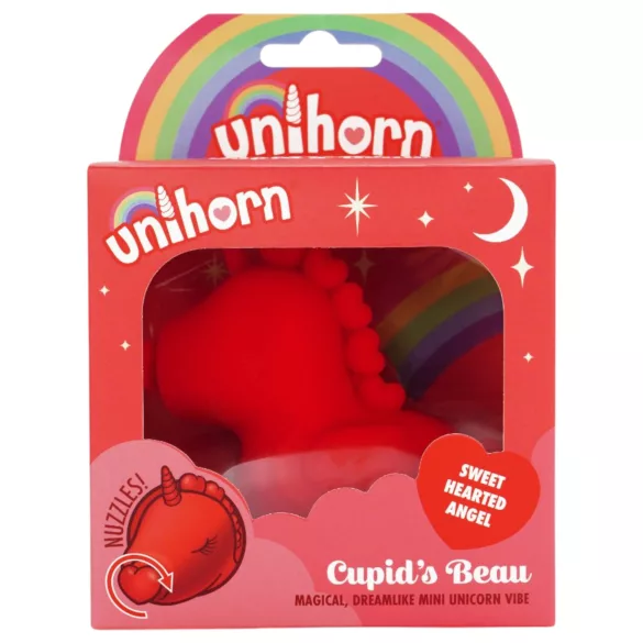 Unihorn Cupid's Beau - clitorisstimulator - oplaadbaar - rood