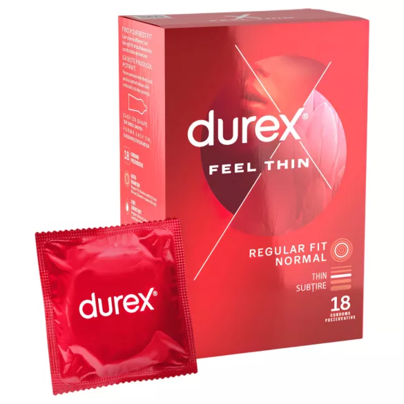 Durex Feel Thin - condoom - ultradun voor natuurlijk gevoel - 18 stuks