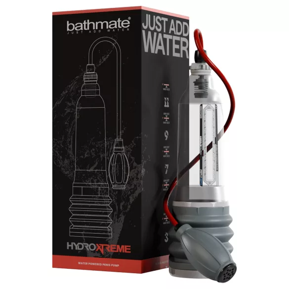 Bathmate HydroXtreme 9 - hydropomp, zonder accessoires (transparant)