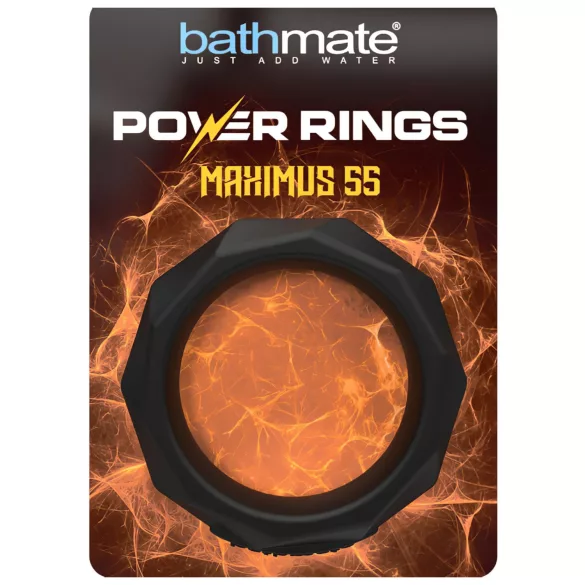 Bathmate Maximus 55 - siliconen penisring (zwart)