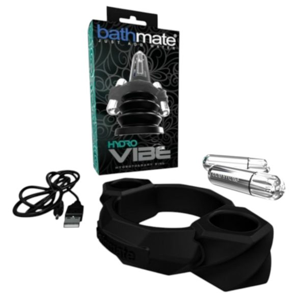 Bathmate Hydro Vibe - hydrotherapeutische vibratiering (zwart)