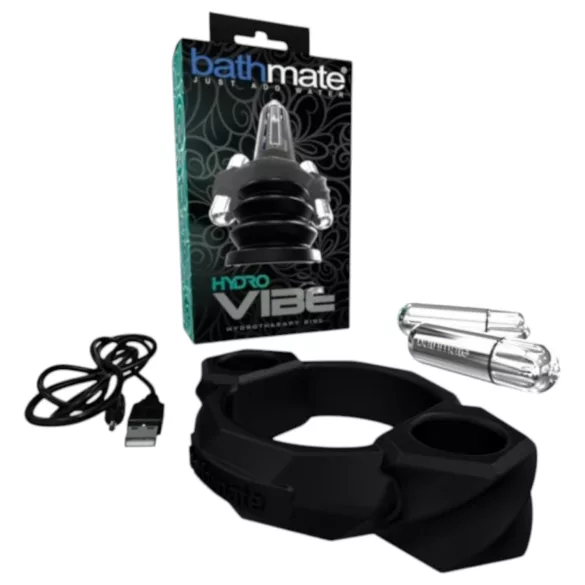 Bathmate Hydro Vibe - hydrotherapeutische, vibrerende ring (zwart)