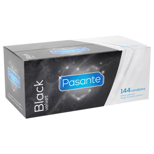 Pasante - latex condooms - zwart - 144 stuks