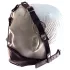 Rouge - leren mask en mondknevel - zwart