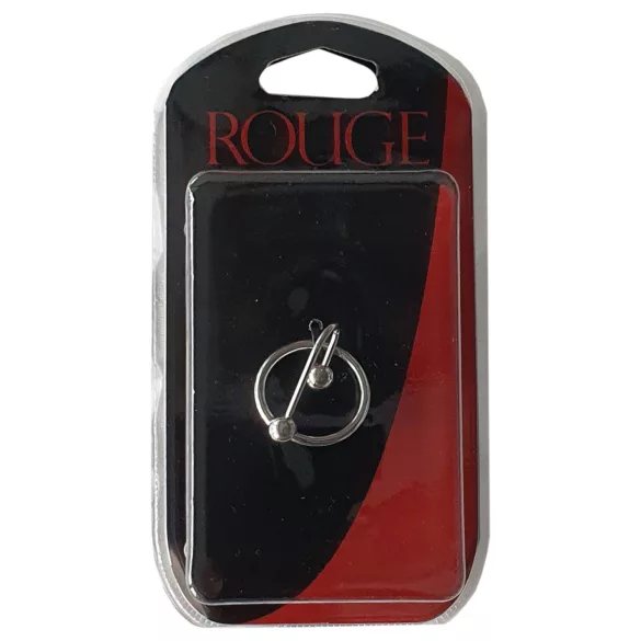 Rouge - dilator met bolletjes - roestvrij staal - zilver