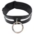Rouge - leren halsband - verstelbaar - zwart