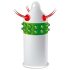Egzo Uncle Bob – ribbel- en nopjescondoom met tentakels (1 stuk)
