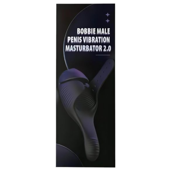 Lonely J-Bobbie - oplaadbare eikel vibrator met 2 motoren - zwart