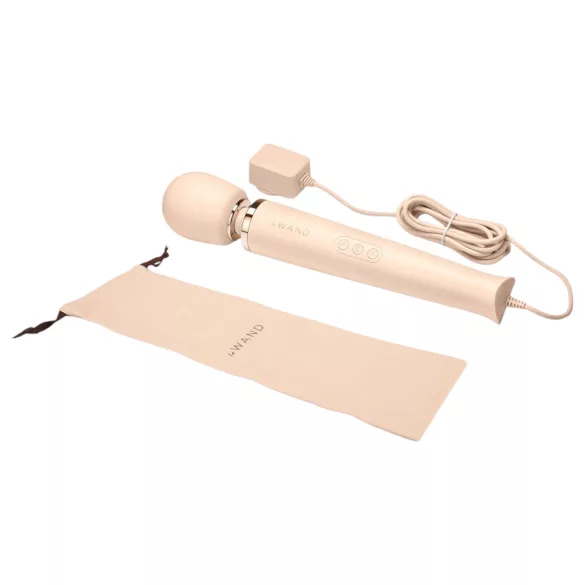 le Wand - oplaadbare massagestav vibrator - luxe - beige