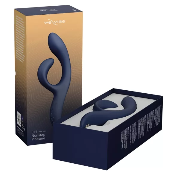 We-Vibe Nova 2 - App-gestuurde flexibele vibrator met clitorisstimulator (blauw)