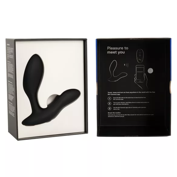 We-Vibe Vector+ - anale vibrator - oplaadbaar - app-bestuurbaar - zwart