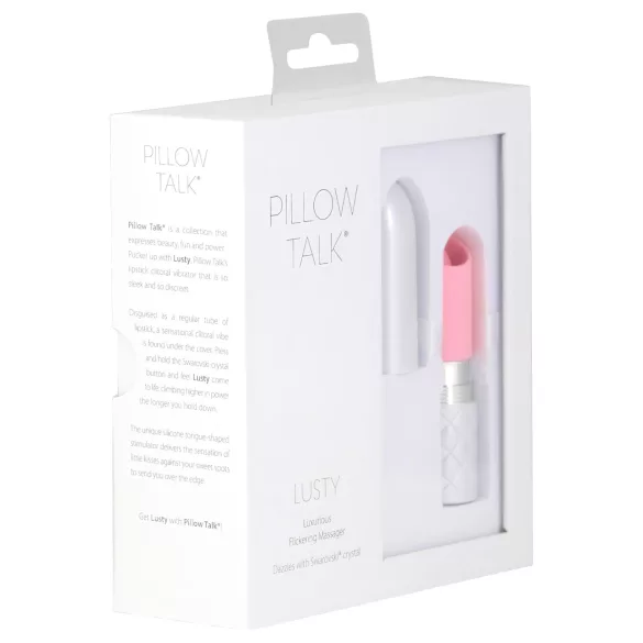 Pillow Talk Lusty - oplaadbare tong vibrator - siliconen - roze