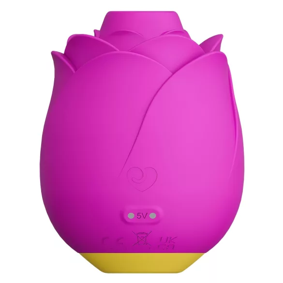 ROMP Rose - luchtdruk vibrator - clitorisstimulatie - siliconen - roze