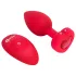 b-vibe heart - oplaadbare, draadloze anale vibrator (rood)