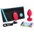 b-vibe heart - oplaadbare, draadloze anale vibrator (rood)