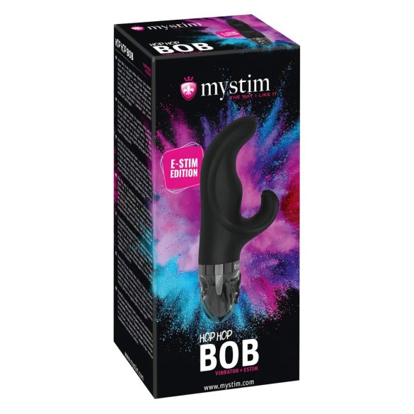 mystim Hop Hop Bob E-Stim - oplaadbare elektro-vibrator (zwart)