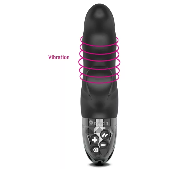 mystim Hop Hop Bob E-Stim - oplaadbare elektro-vibrator (zwart)