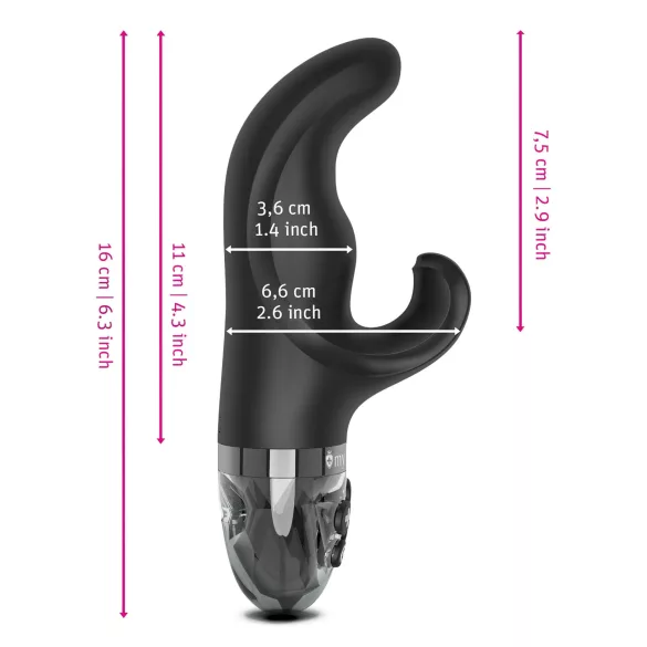 mystim Hop Hop Bob E-Stim - oplaadbare elektro-vibrator (zwart)